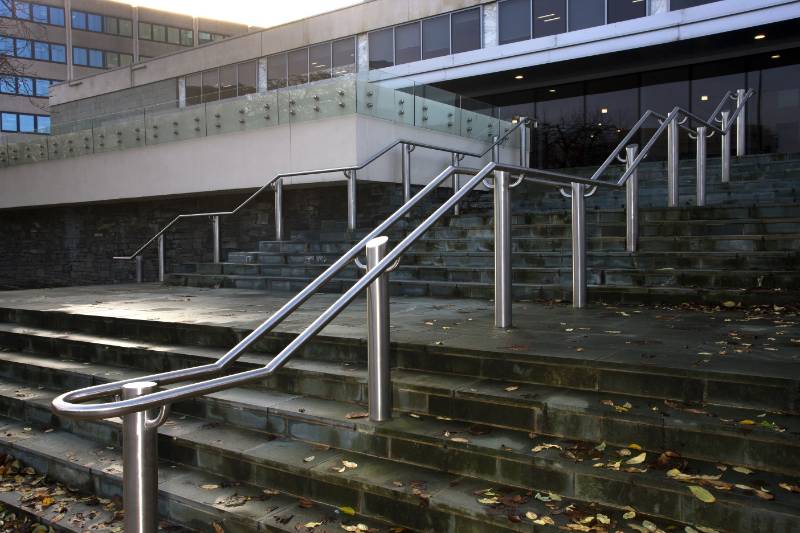 ASF 5006 Handrailing at Bradford Library Steps
