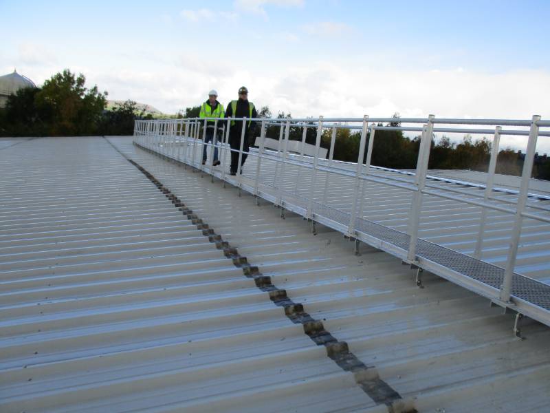 working platform and walkway system - Asda, Burnley