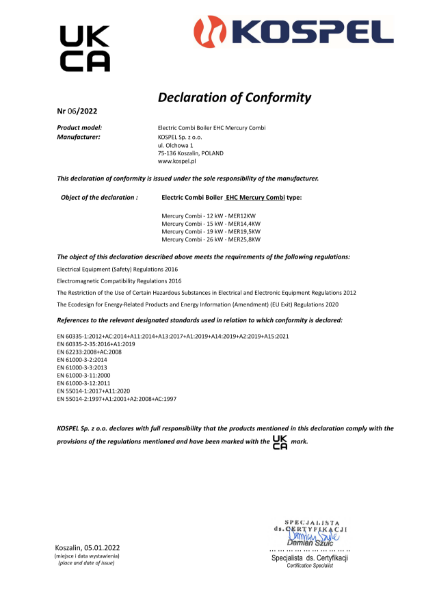 UK Conformity Assessed (UKCA)