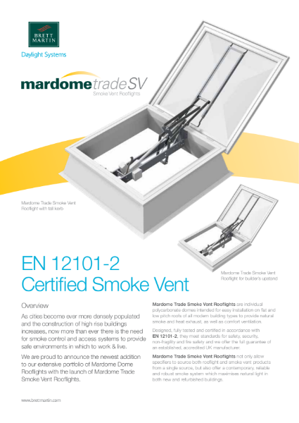 Smoke Vent Rooflight - Mardome Trade