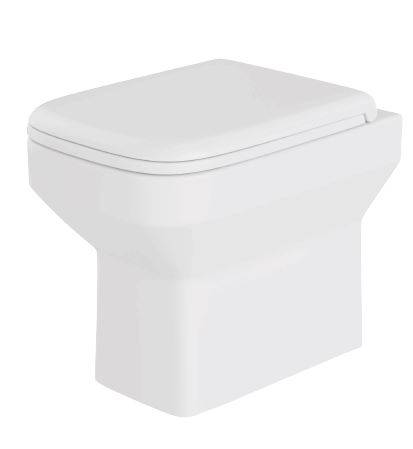 Zara Back-to-Wall Standard Height Rimless WC Pan - Back to Wall WC Pan