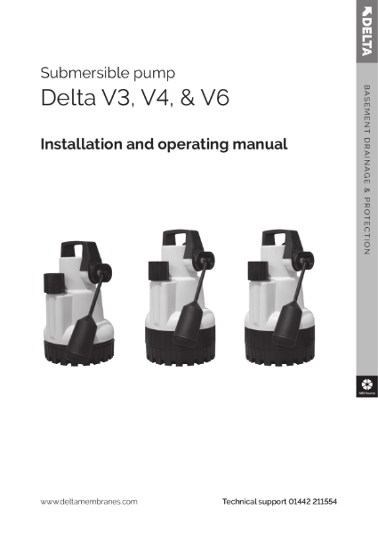 Delta Dual V3, V4, V6 Submersible Pump Station Installation Guides