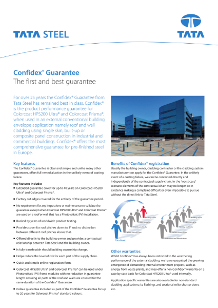 Confidex Guarantee datasheet