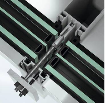 Stick curtain walling façade system - FWS 50