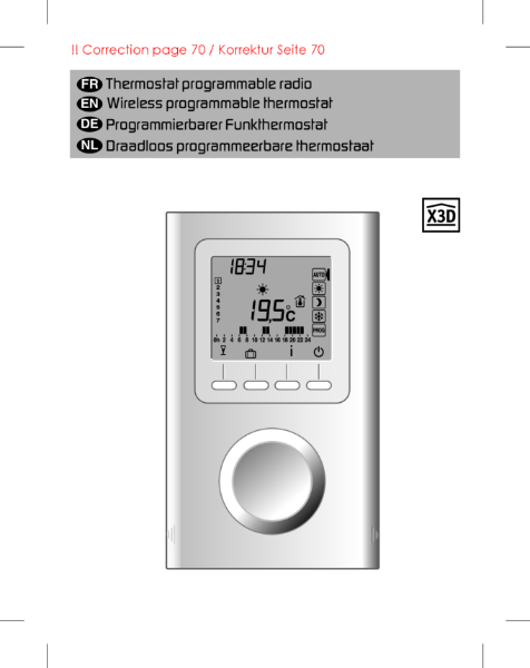 Wifi Thermostat Manual