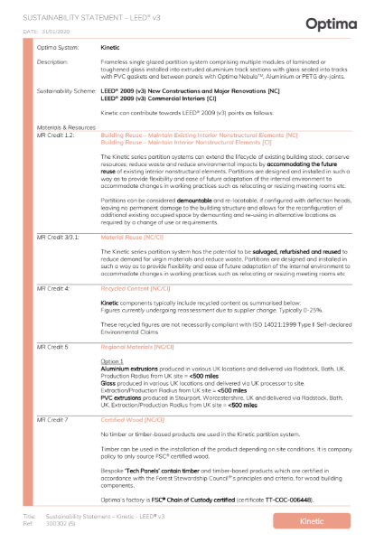 300302 (5) - LEED v3 - Kinetic