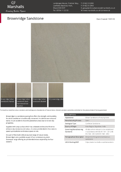 Brownridge Sandstone Paving