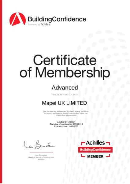 Achilles Certificate Advanced 2019