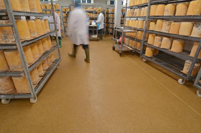 Degafloor Quartz Trowelled Aggregate - Long Clawson Dairy Resin Flooring